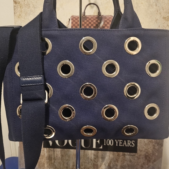 AUTHENTIC PRADA CANAPA 2 way  bag wit attached pouch - Picture 11 of 13